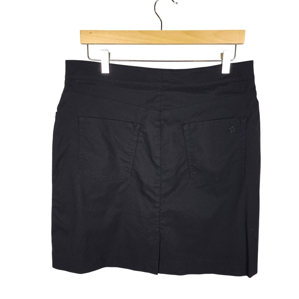 Lohla Sport Black Golf Skort 10 Performance Stretch Pockets Pickleball Outdoors - Picture 2 of 8